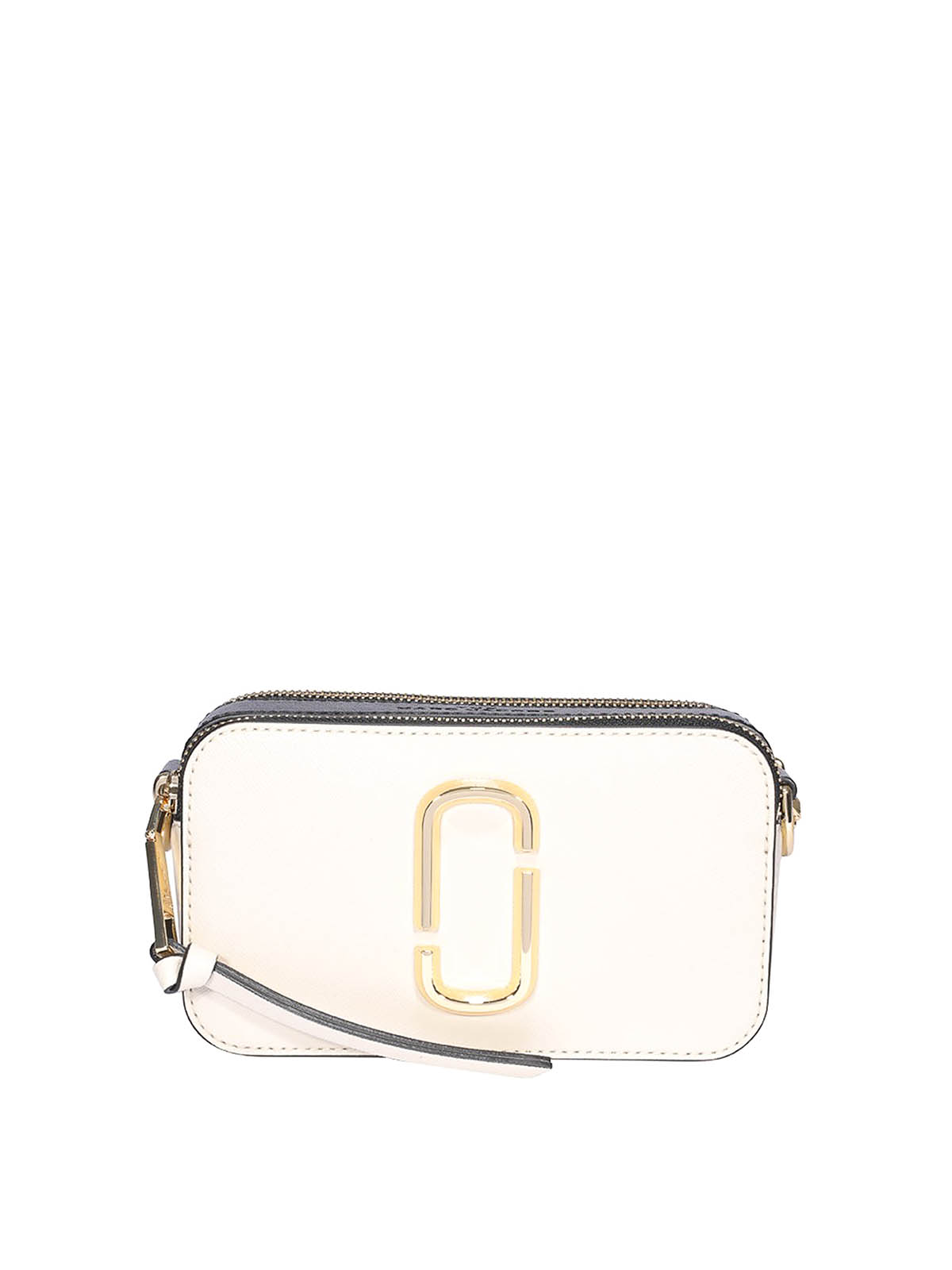 Marc Jacobs The Snapshot Mini Saffiano Leather Camera Bag In White