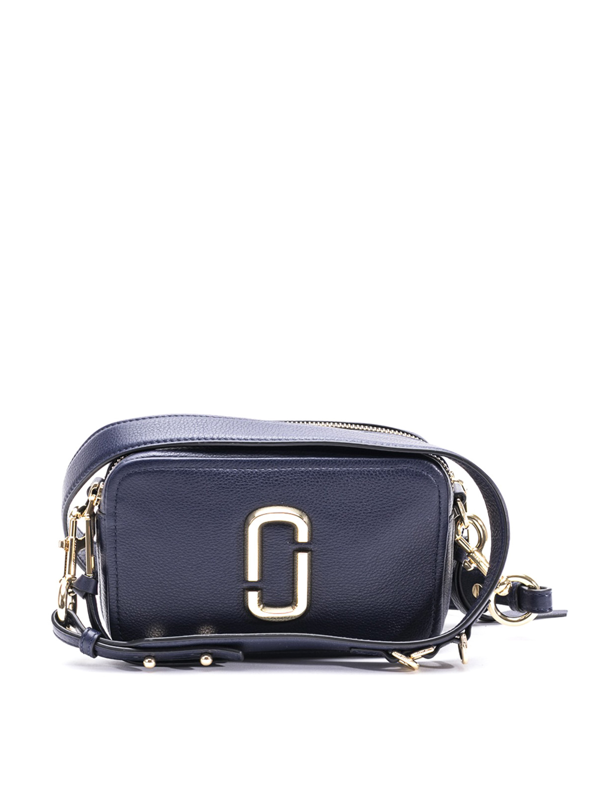 The softshot leather crossbody bag Marc Jacobs Black in Leather