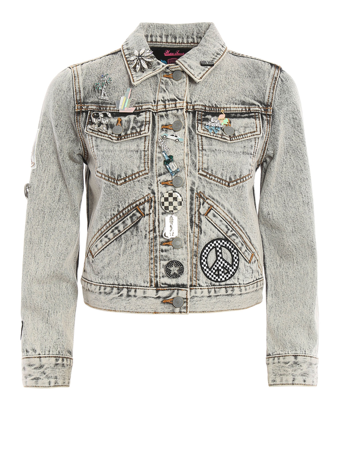 Denim jacket Marc Jacobs - Embellished wash denim jacket - M4006475115