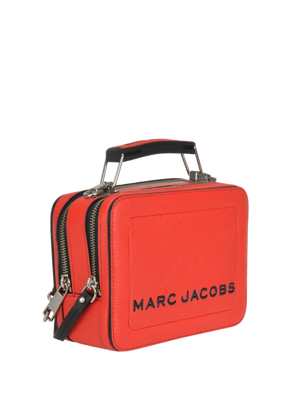 Marc Jacobs Red The Textured Mini Box Bag