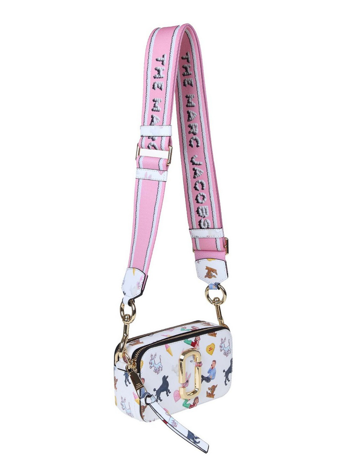 Marc Jacobs Saffiano Snapshot Backpack Multicolor - Pink/White
