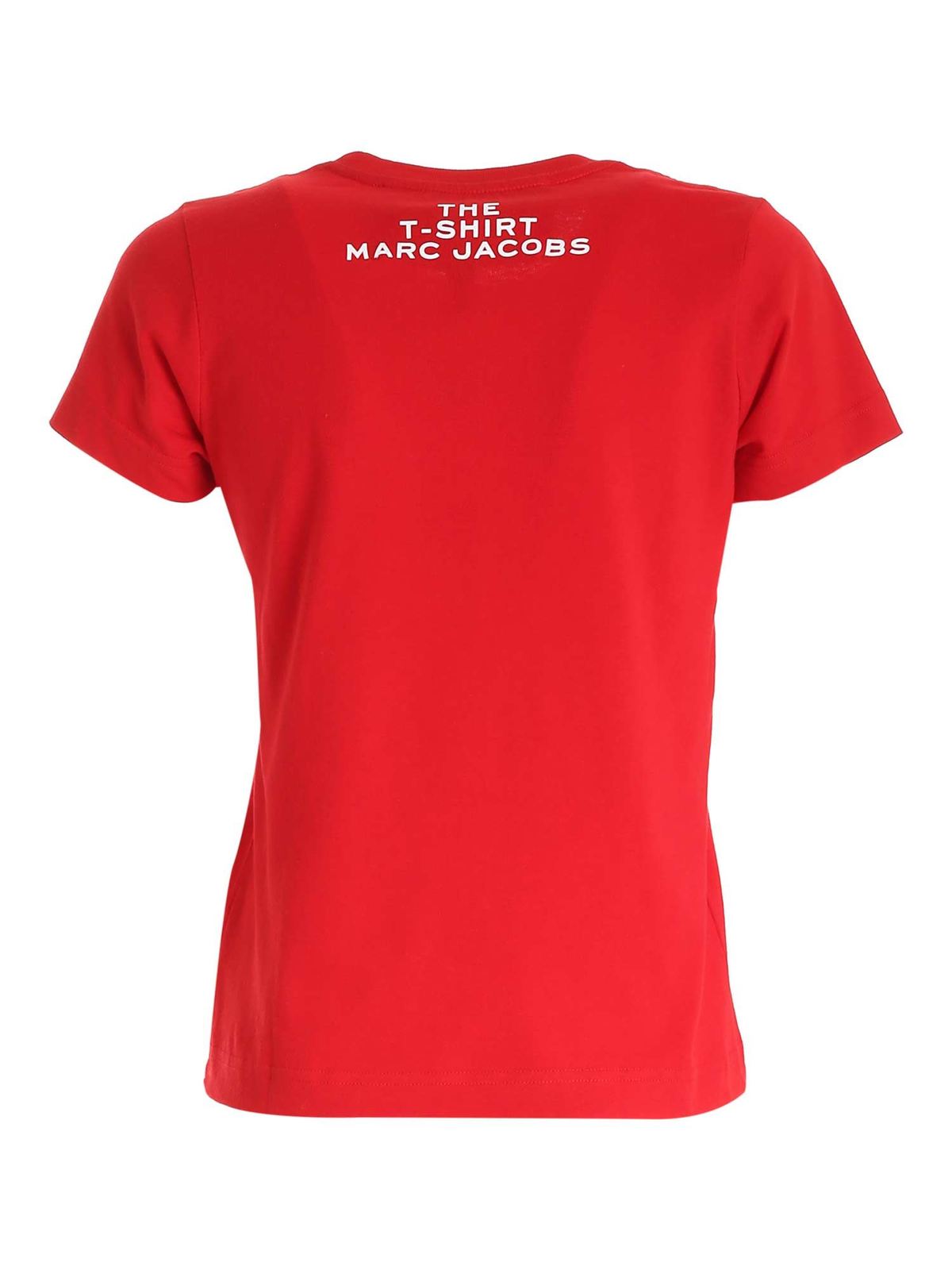 Shop Marc Jacobs Embroidery T-shirt In Red