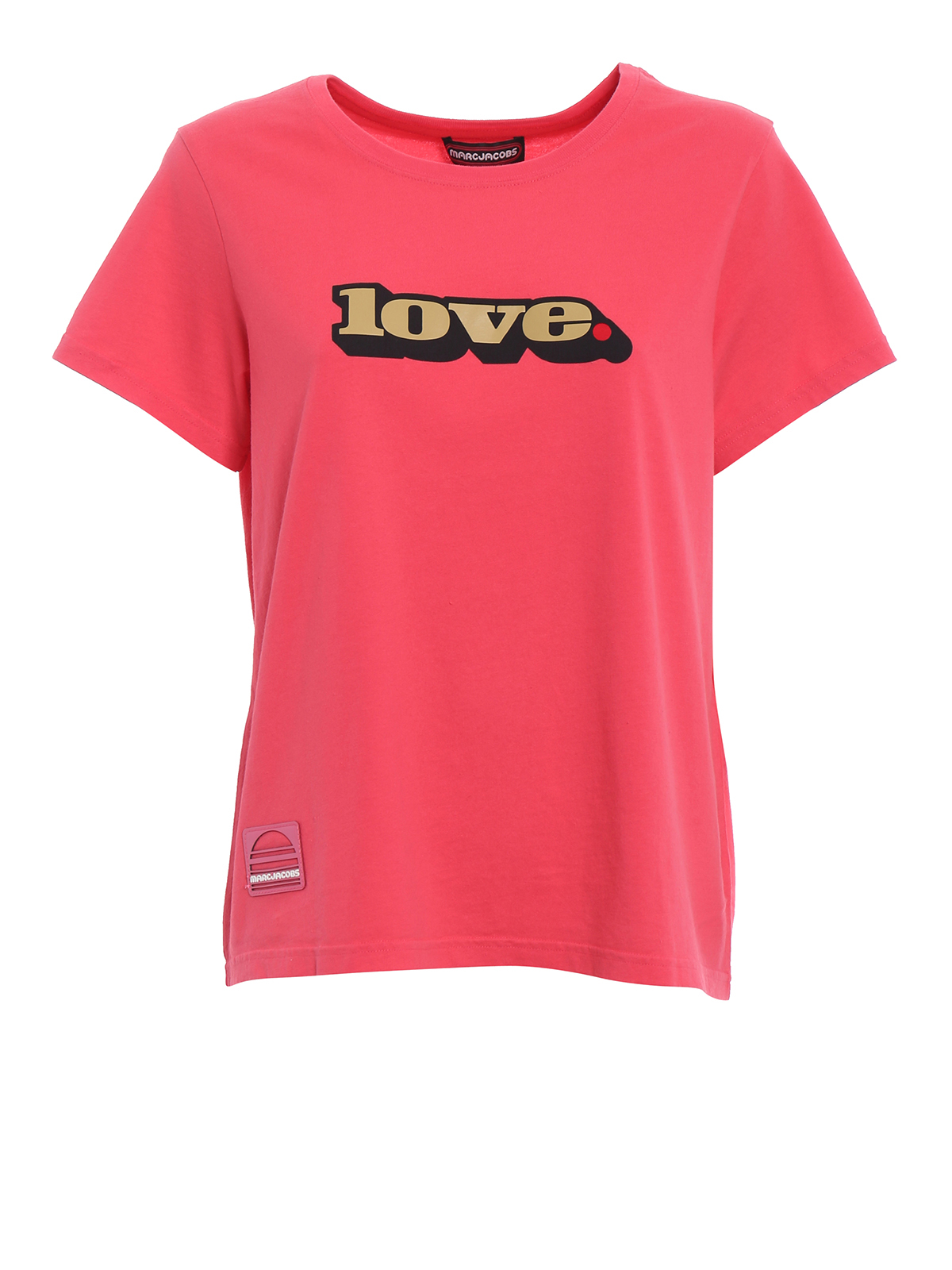 Marc Jacobs Red/Pink Logo Short 2024 Sleeve Graphic Tee