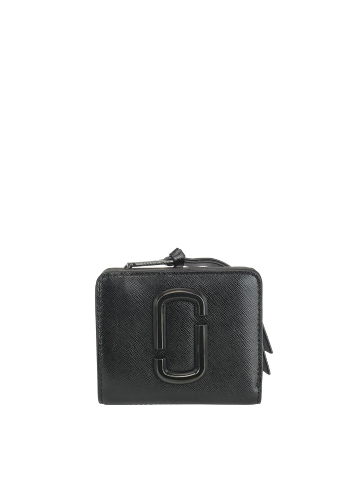 Marc Jacobs The Snapshot Dtm Mini Leather Wallet, Black