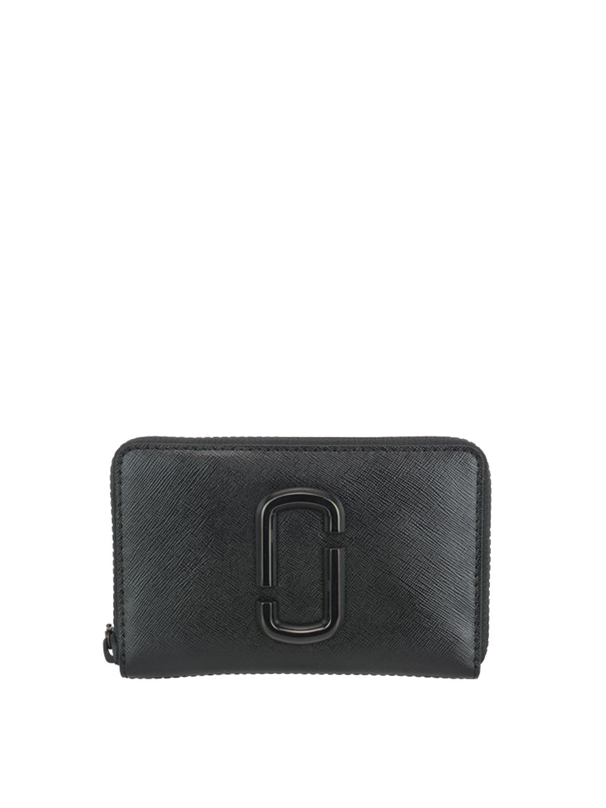 Marc Jacobs Black DTM 'The Snapshot' Compact Wallet