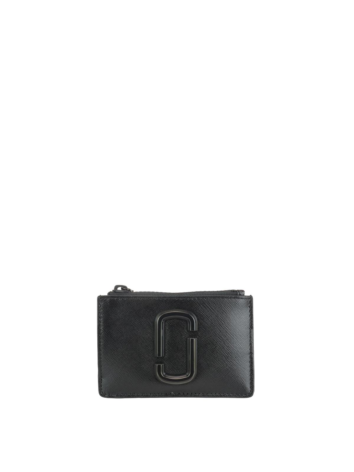 Marc Jacobs Snapshot Dtm Top-zip Multi Black Wallet
