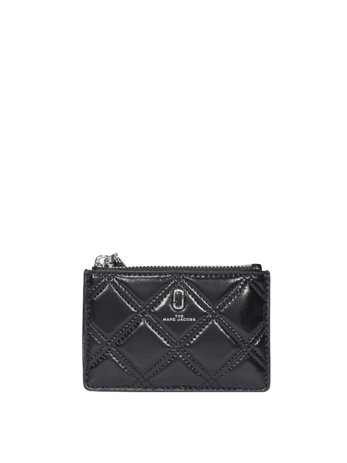 MARC JACOBS Quilted Softshot Leather Top Zip Wallet