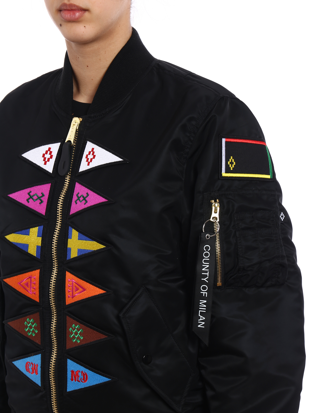 ボンバージャケット Marcelo Burlon - ボンバージャケット - Flags