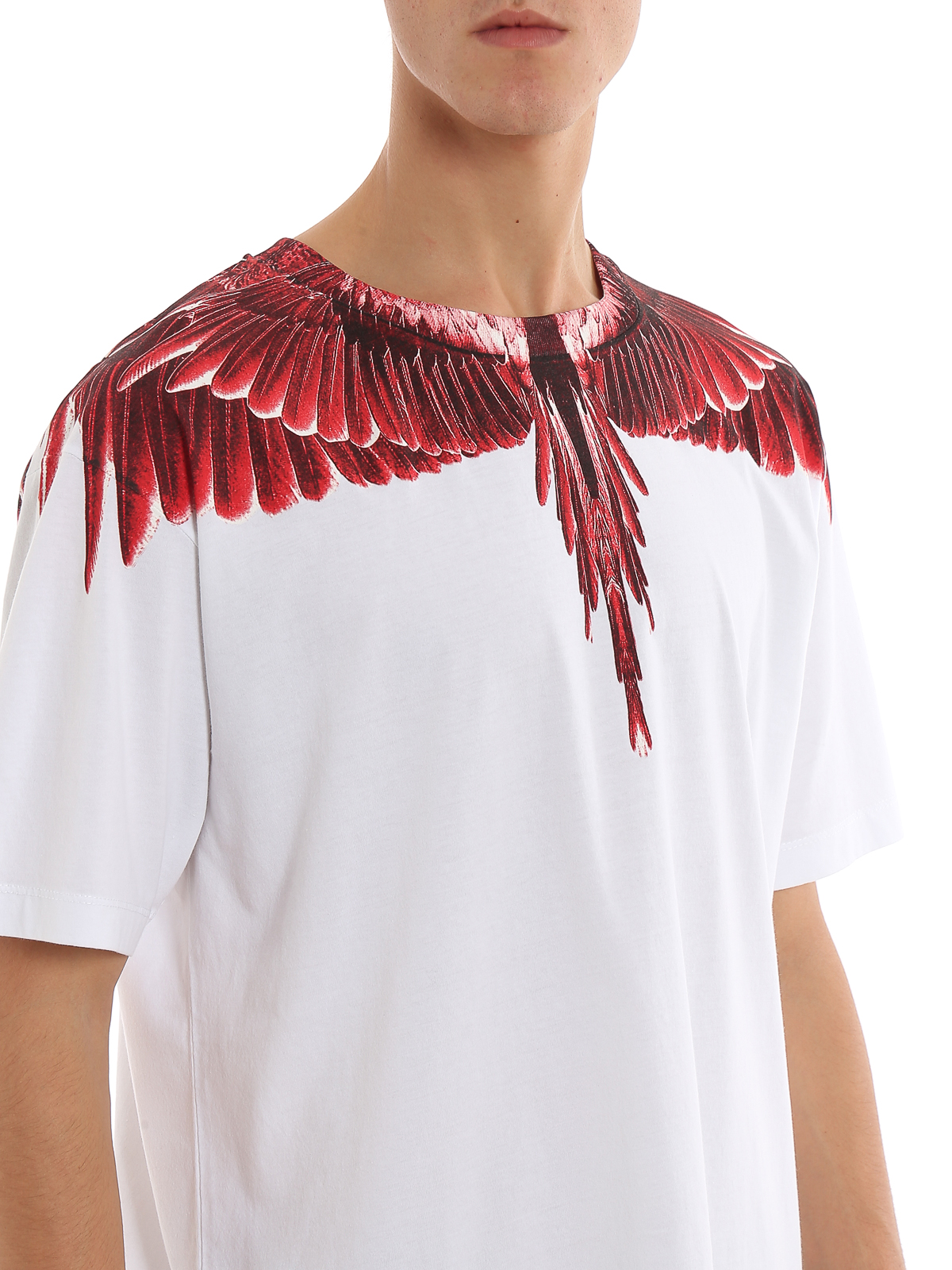 T-shirts Marcelo Burlon - Red Ghost Wings T-shirt -