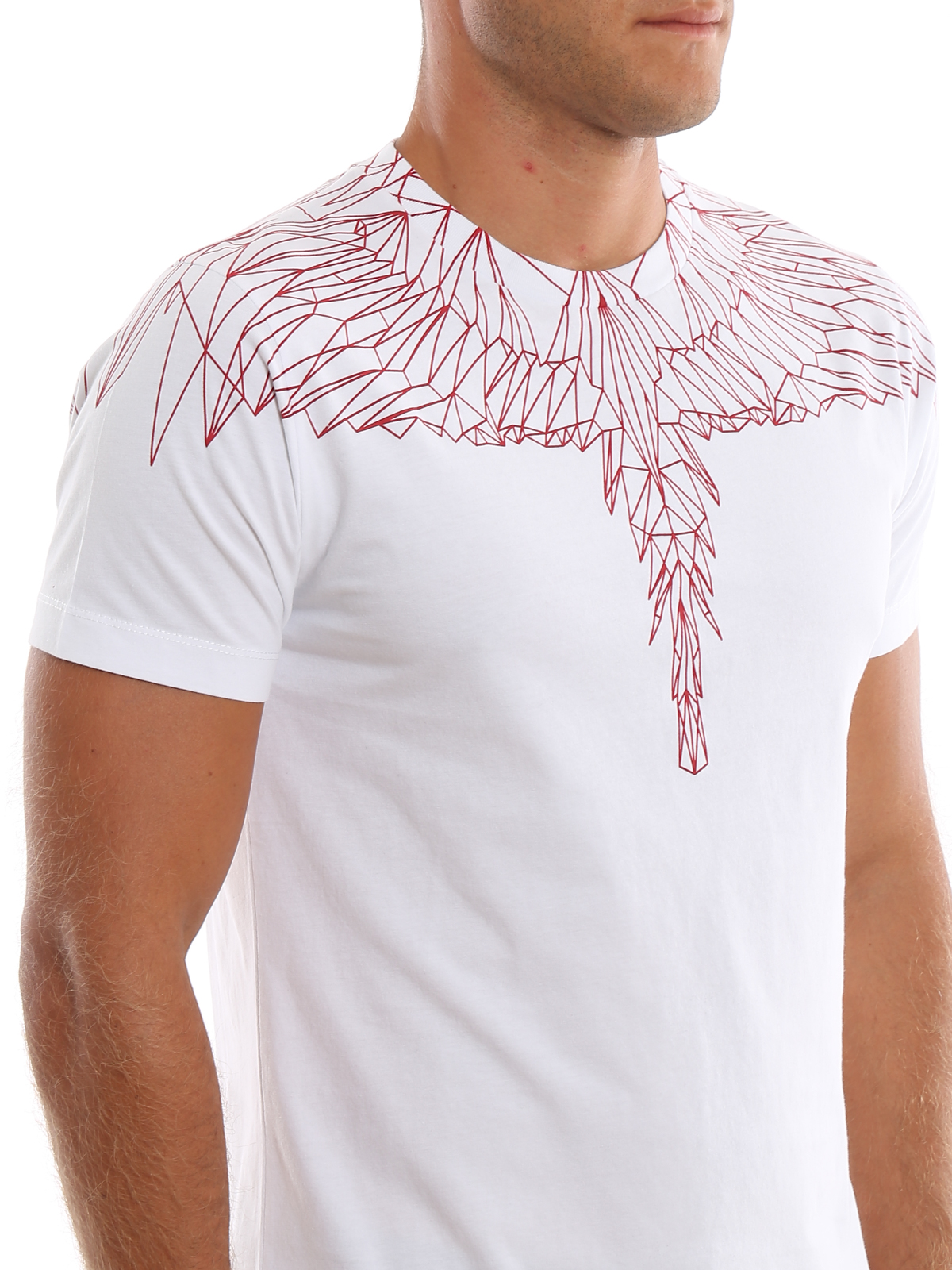 T-shirts Marcelo Burlon - Red Wings white T-shirt CMAA018F190010960120