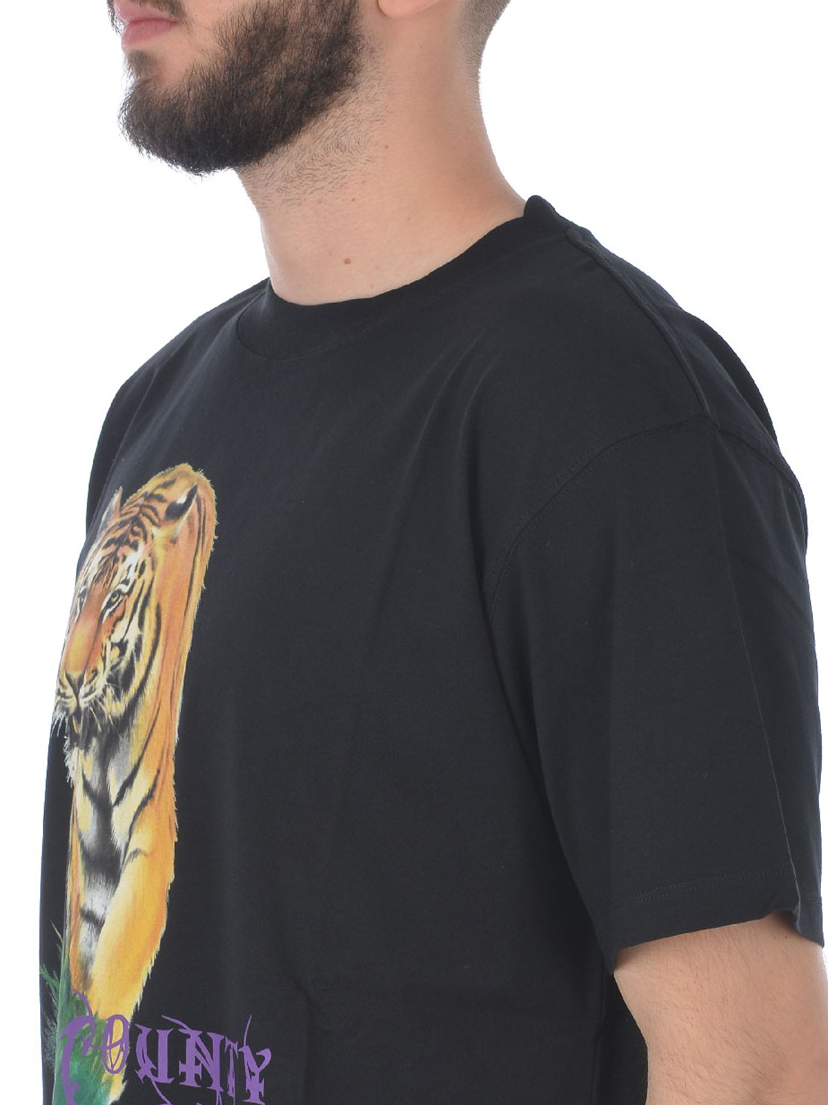 propel springvand Marquee T-shirts Marcelo Burlon - Tiger T-shirt - CMAA018E180010121088