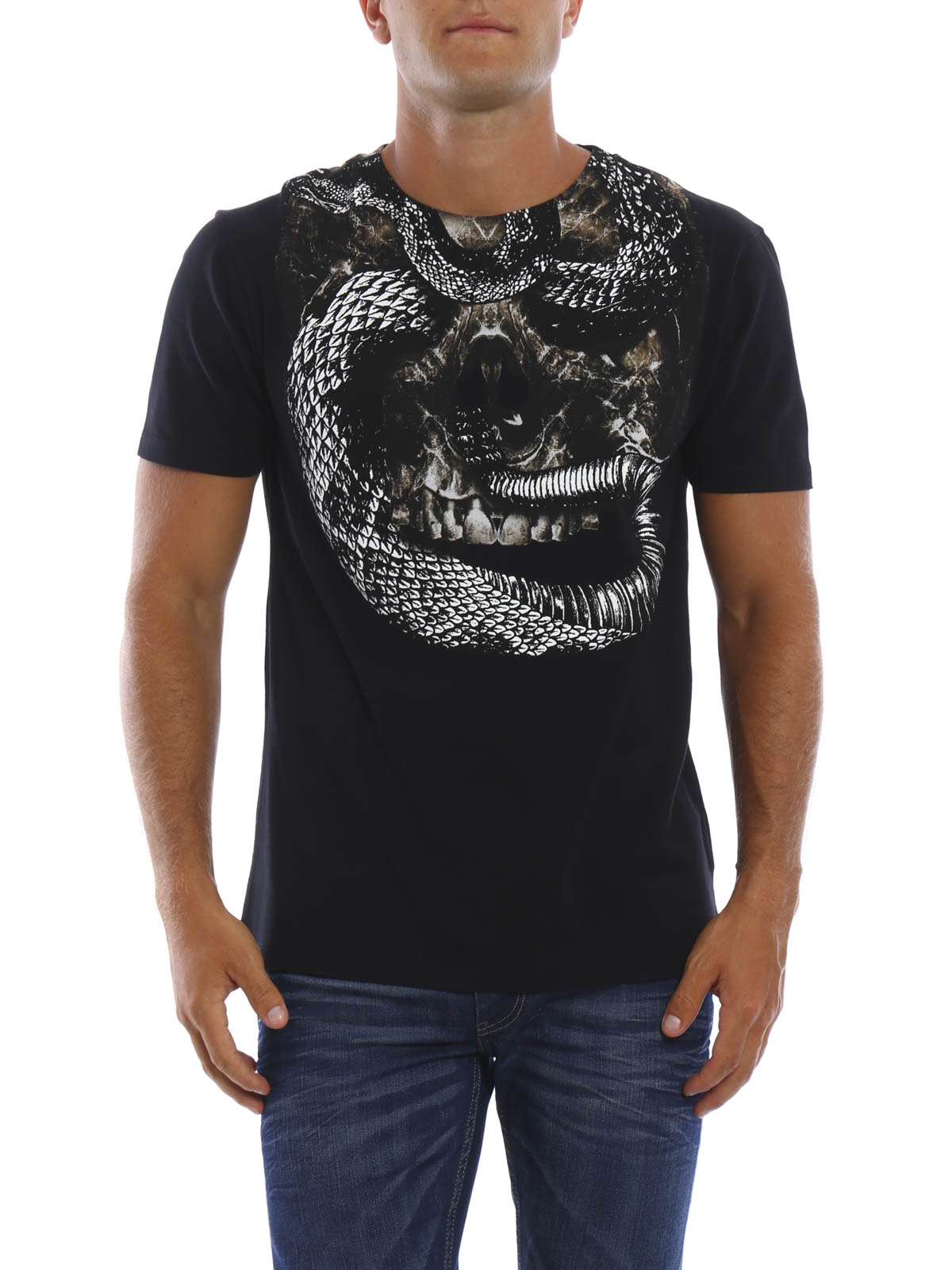 SKULL / T-SHIRT / スカル / ブラック / Tシャツ/Marcelo Burlon Marcelo Burlon County Of Milan Skull printed T-shirt