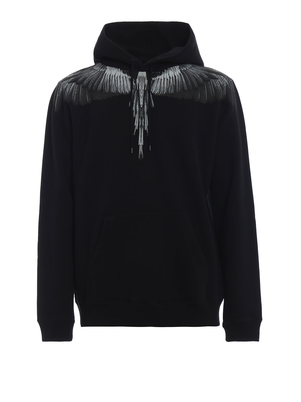 Sweatshirts & Sweaters Marcelo Burlon Black and light grey Wings hoodie - CMBB007F185060621006