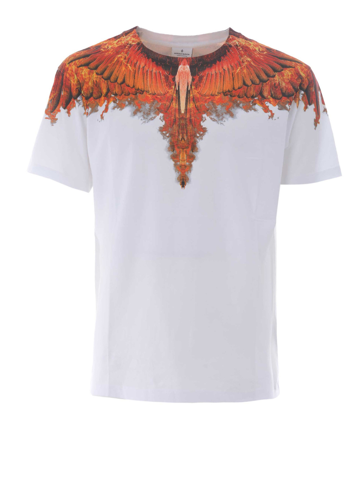 T-shirts Marcelo Burlon - Flame Wings white T-shirt CMAA018S180010060188