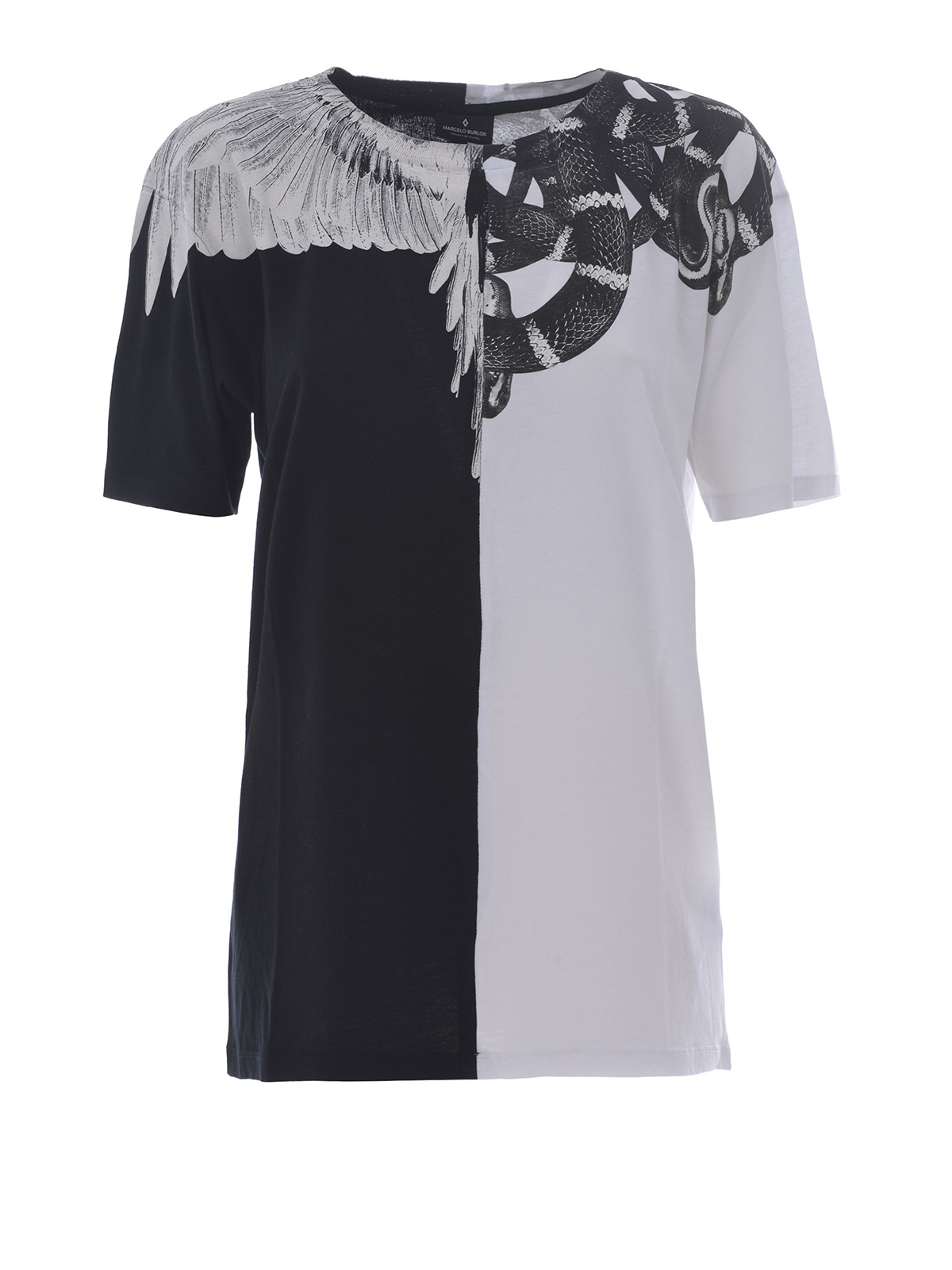 『MARCELO BURLON』 Tシャツ スネーク　蛇　白　イタリア製　L MARCELO BURLON』 Tシャツ スネーク 蛇 白 イタリア製 L MARCELO