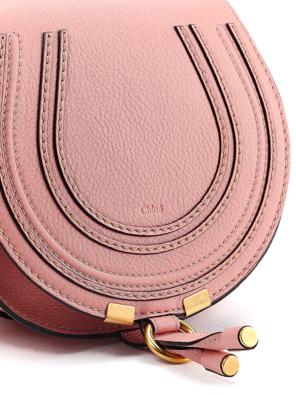 Mini Marcie pink leather bag