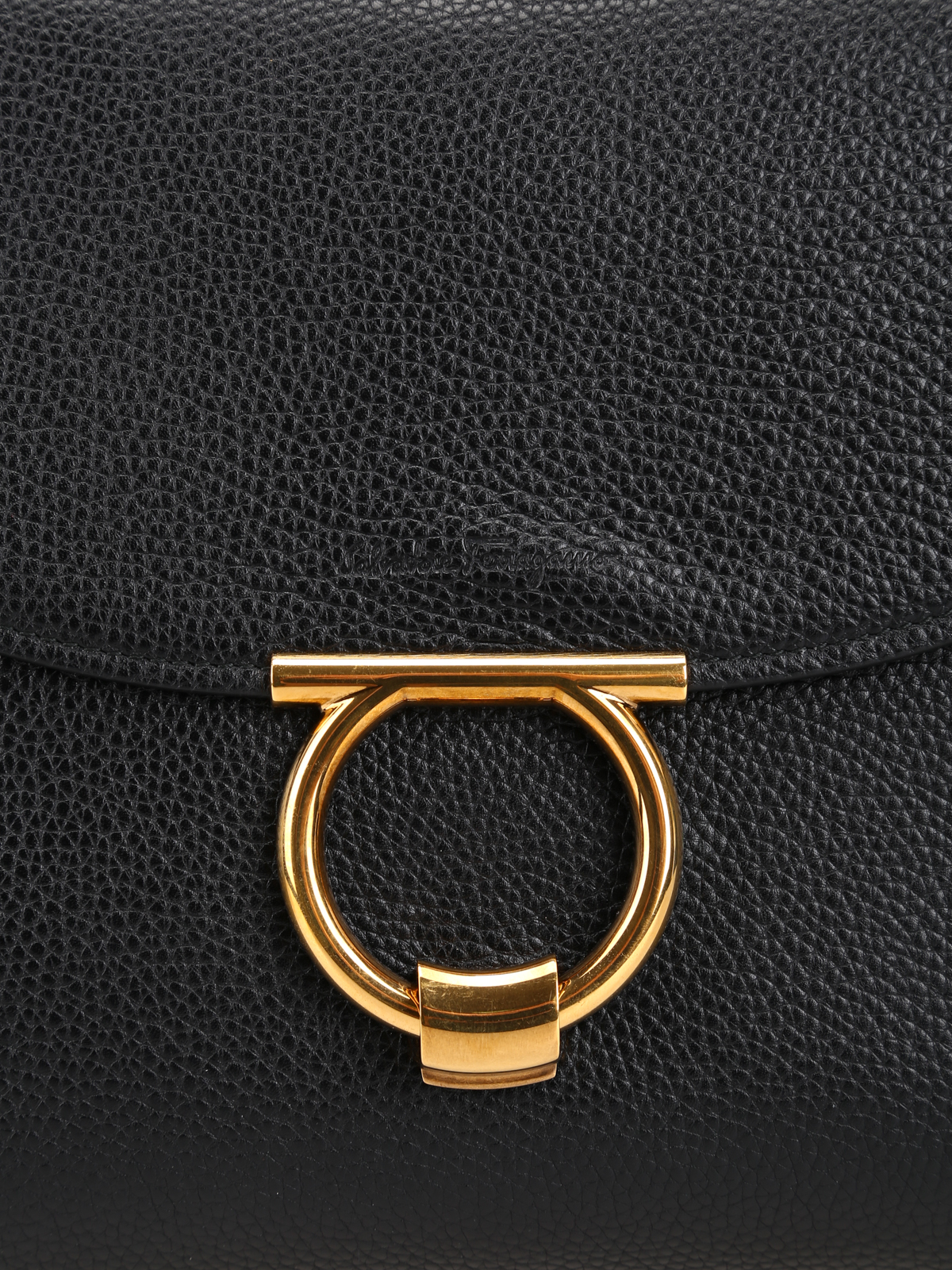 Totes bags Salvatore Ferragamo - Margot black leather large handbag -  21H320702213