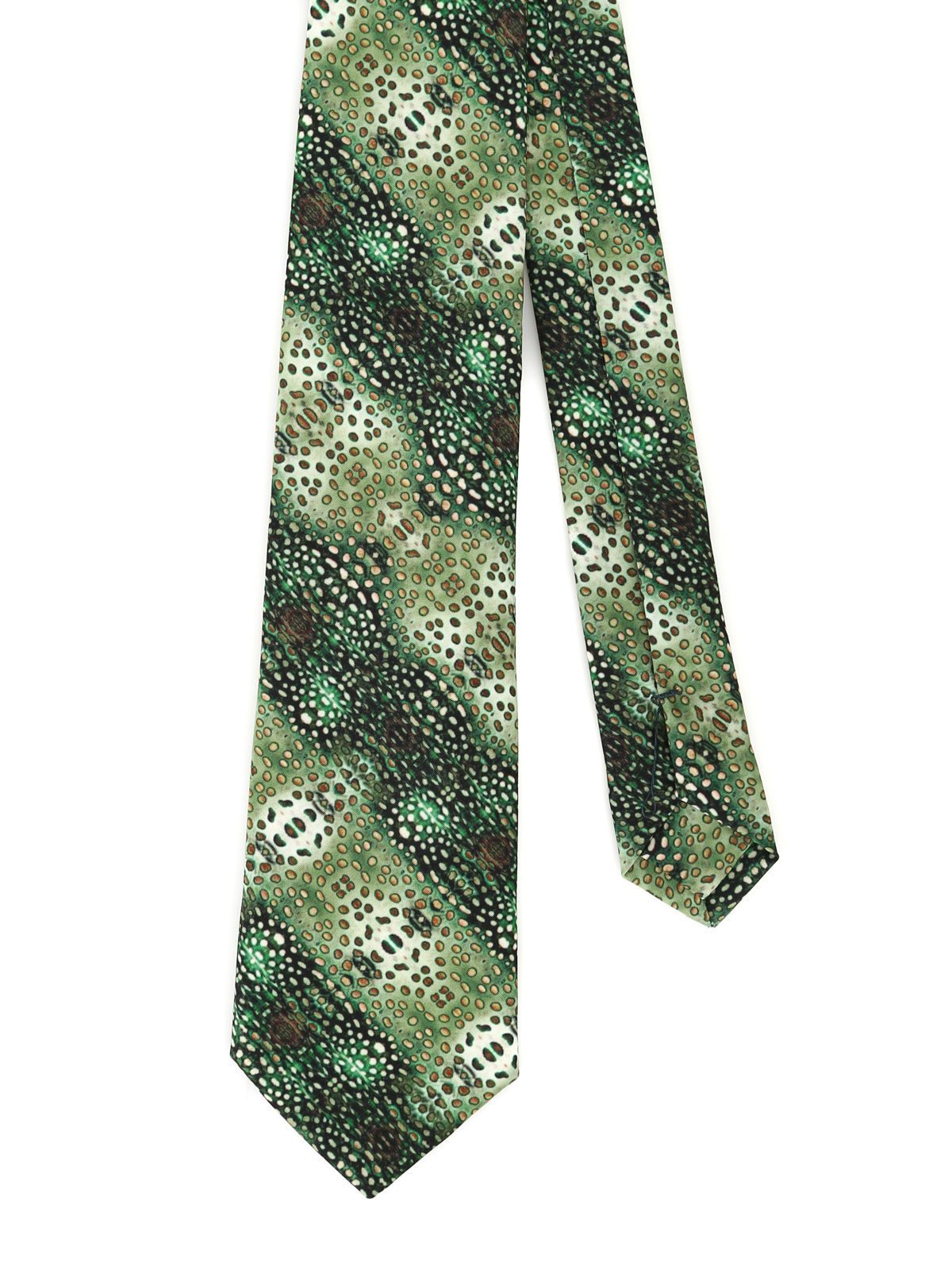 Maria Enrica Nardi Acireale Cotton Blend Tie In Green