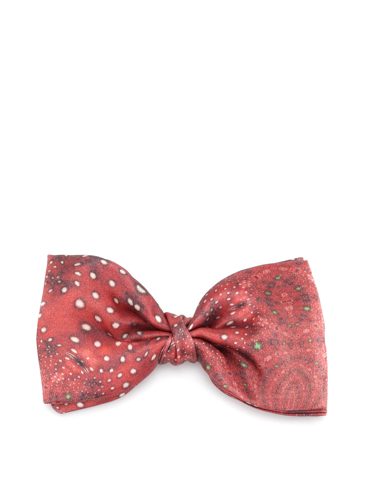 Maria Enrica Nardi Agropoli Silk Bow Tie In Red