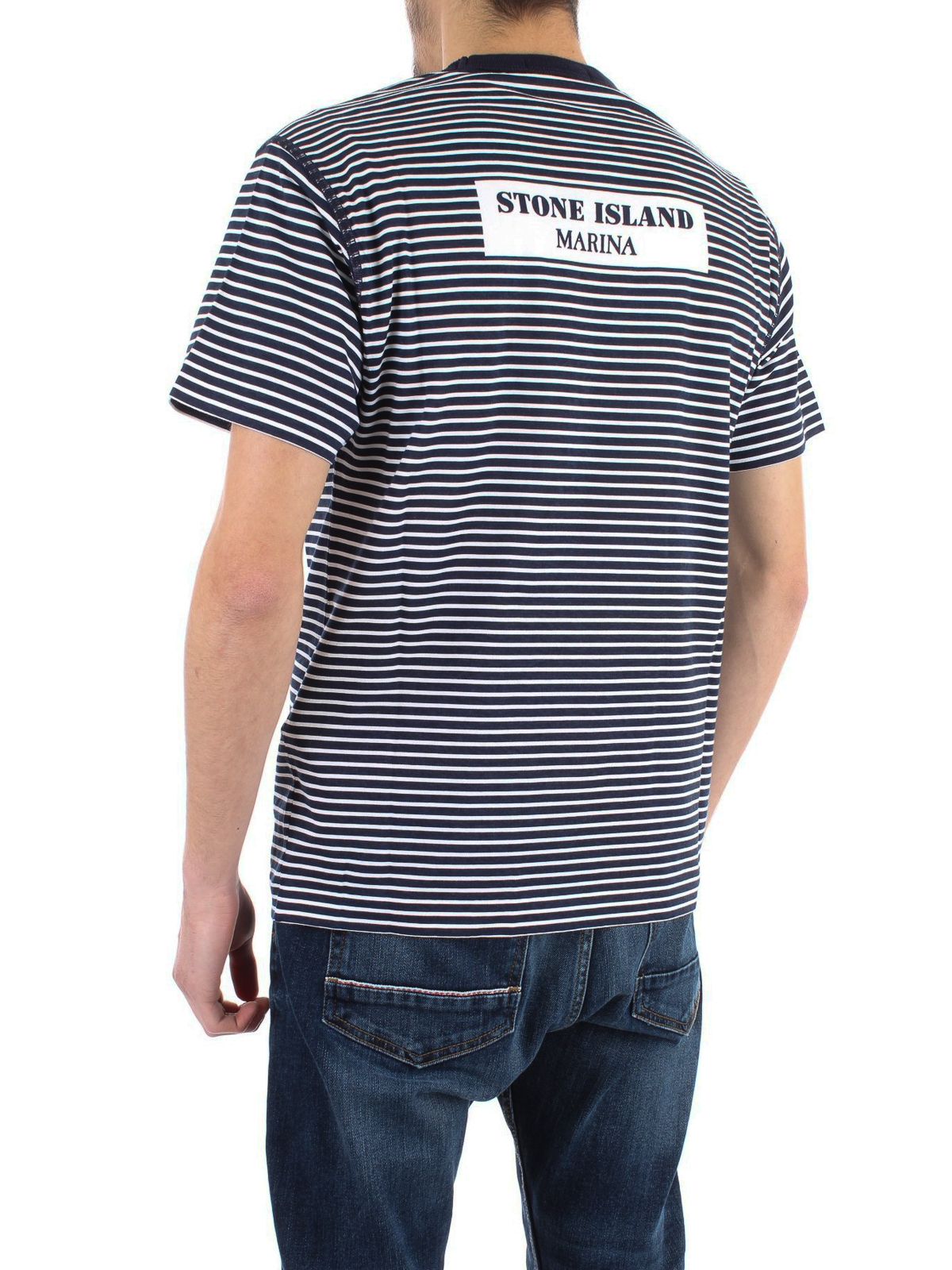 T-shirts Stone Island - Marina striped T-shirt - 7015233X9V0028