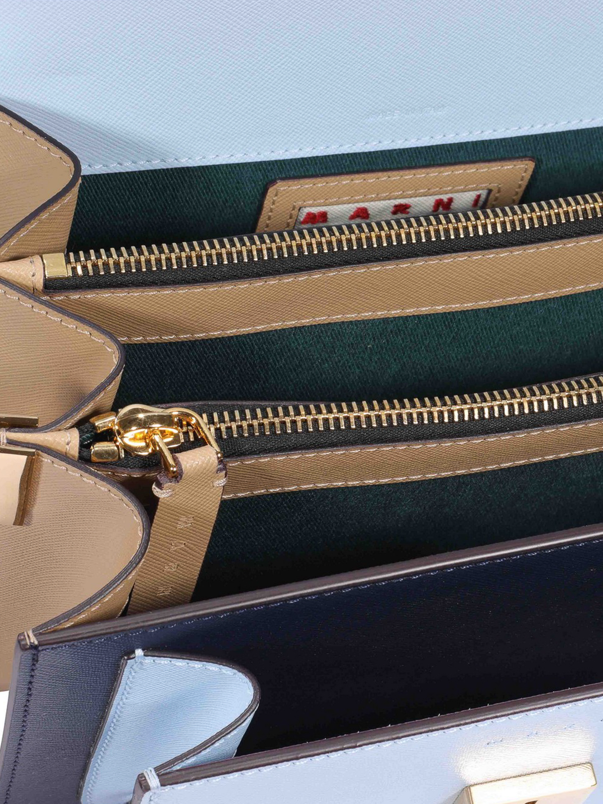 Shoulder bags Marni - Tricoloured saffiano Trunk bag - SBMPN09U57LV520Z329I