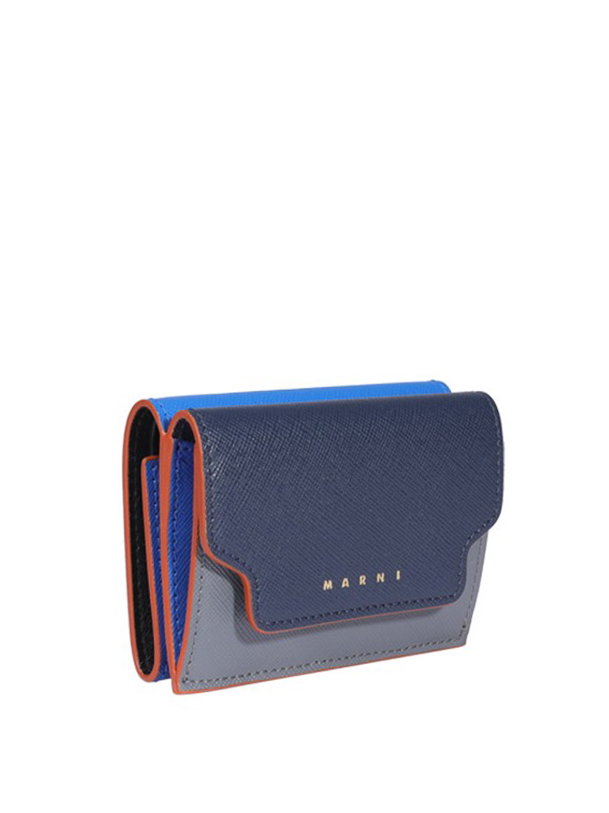 Wallets & purses Marni - Color block saffiano wallet