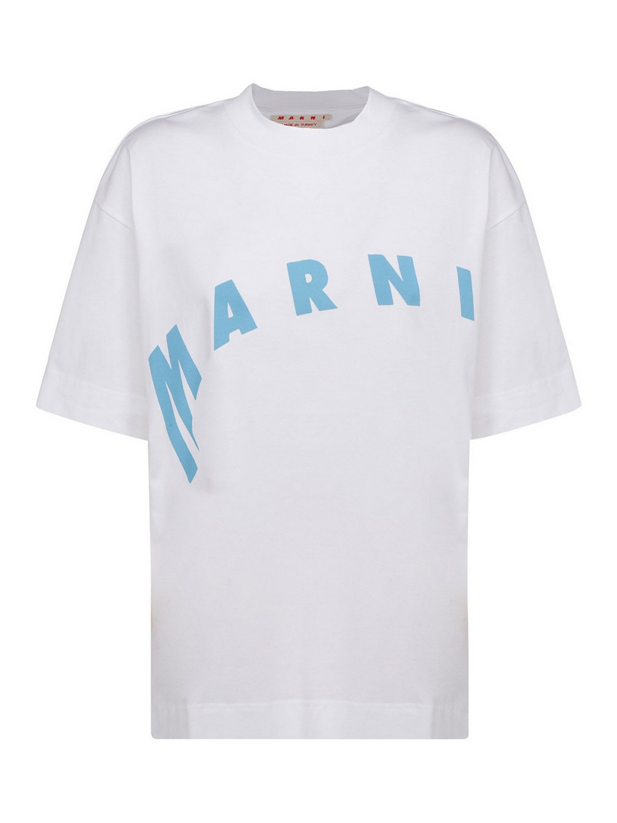 T-shirts Marni - Logo print cotton T-shirt - THJET49EPFUSCR1300W01
