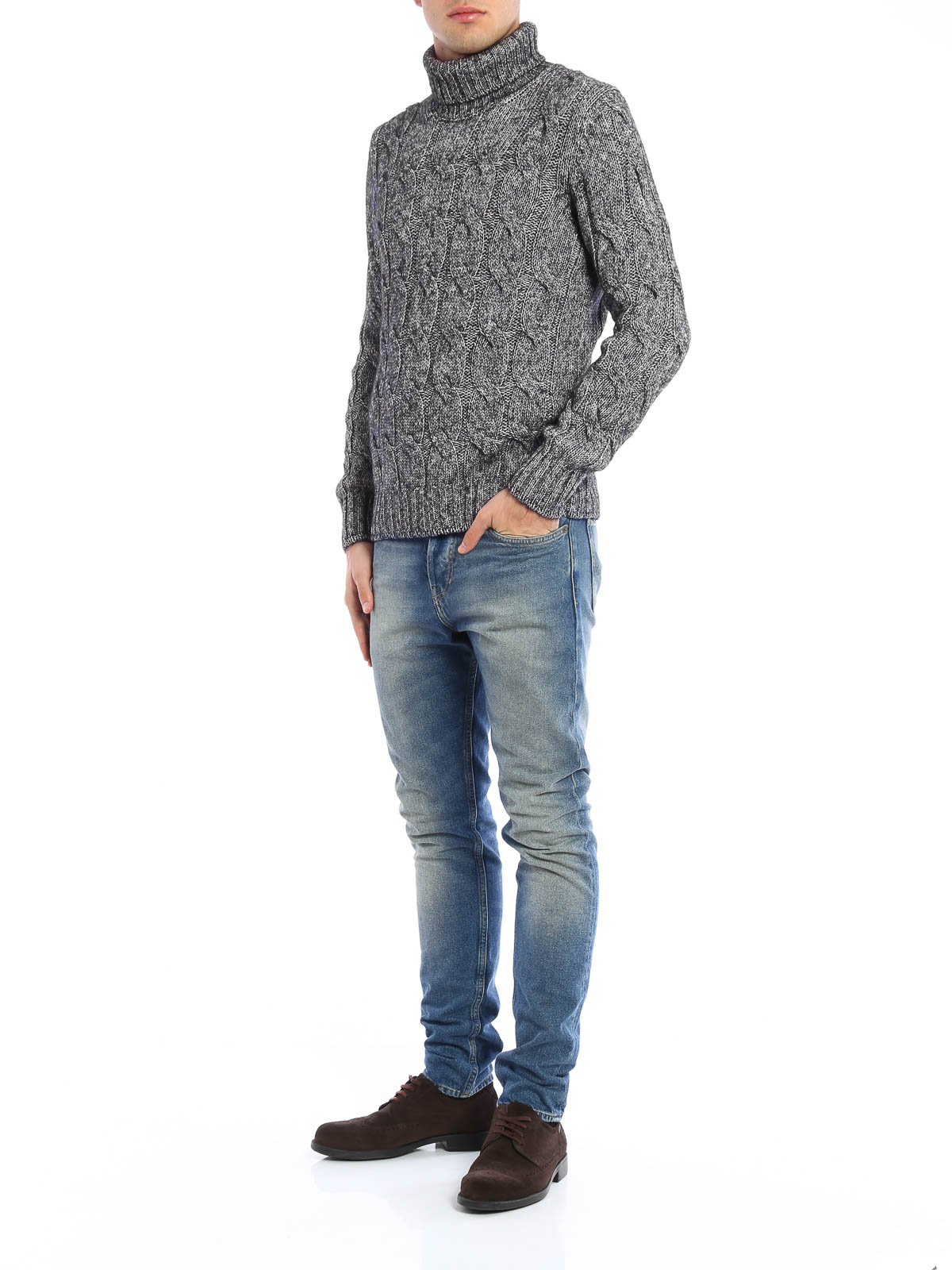 Turtlenecks Polo necks Tagliatore Marshall silk and wool turtleneck MARSHALLGSI05585