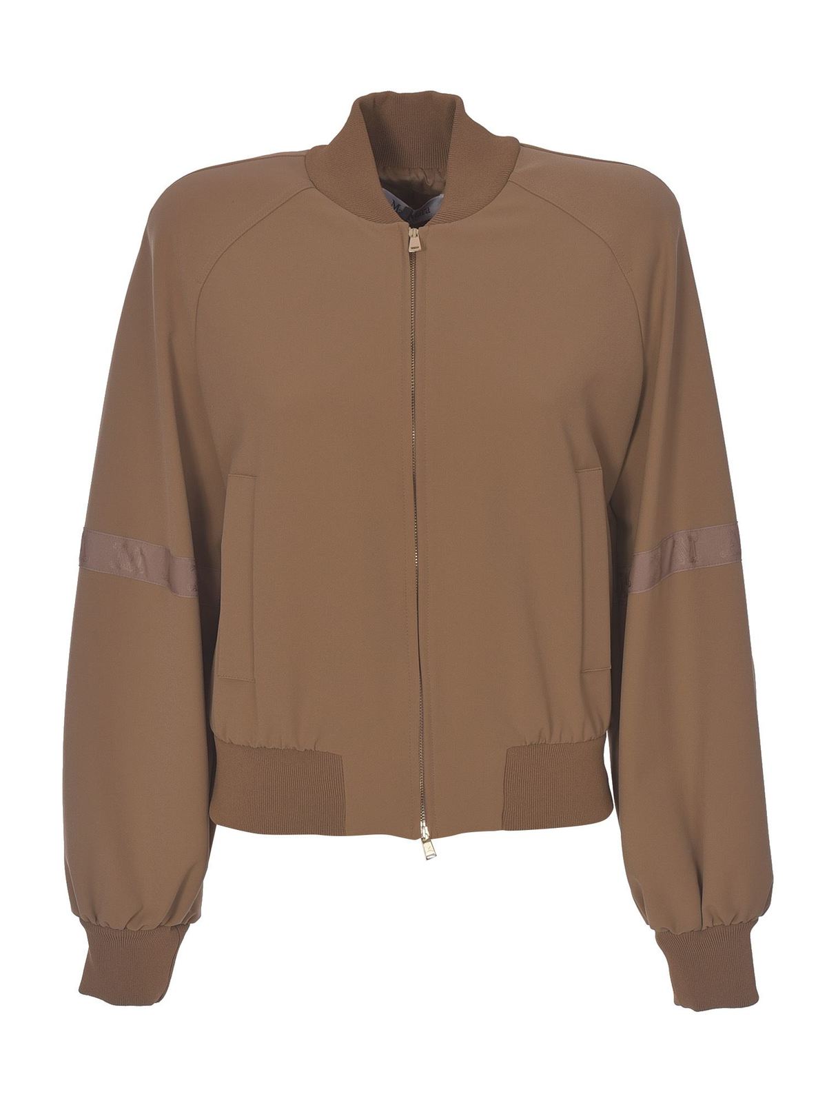 Max Mara Genny bomber jacket in Camel color 19110218000003