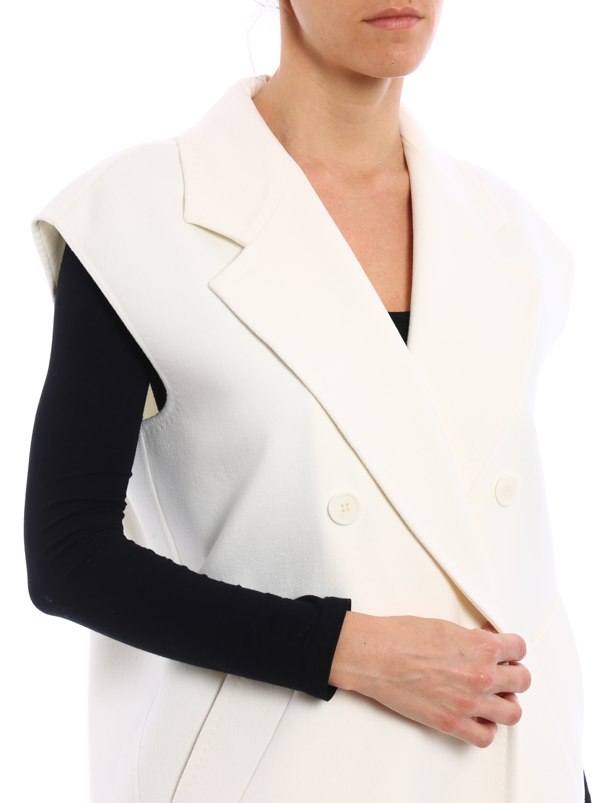 Max Mara Ciurma sleeveless coat - White - Women | 11510178000001