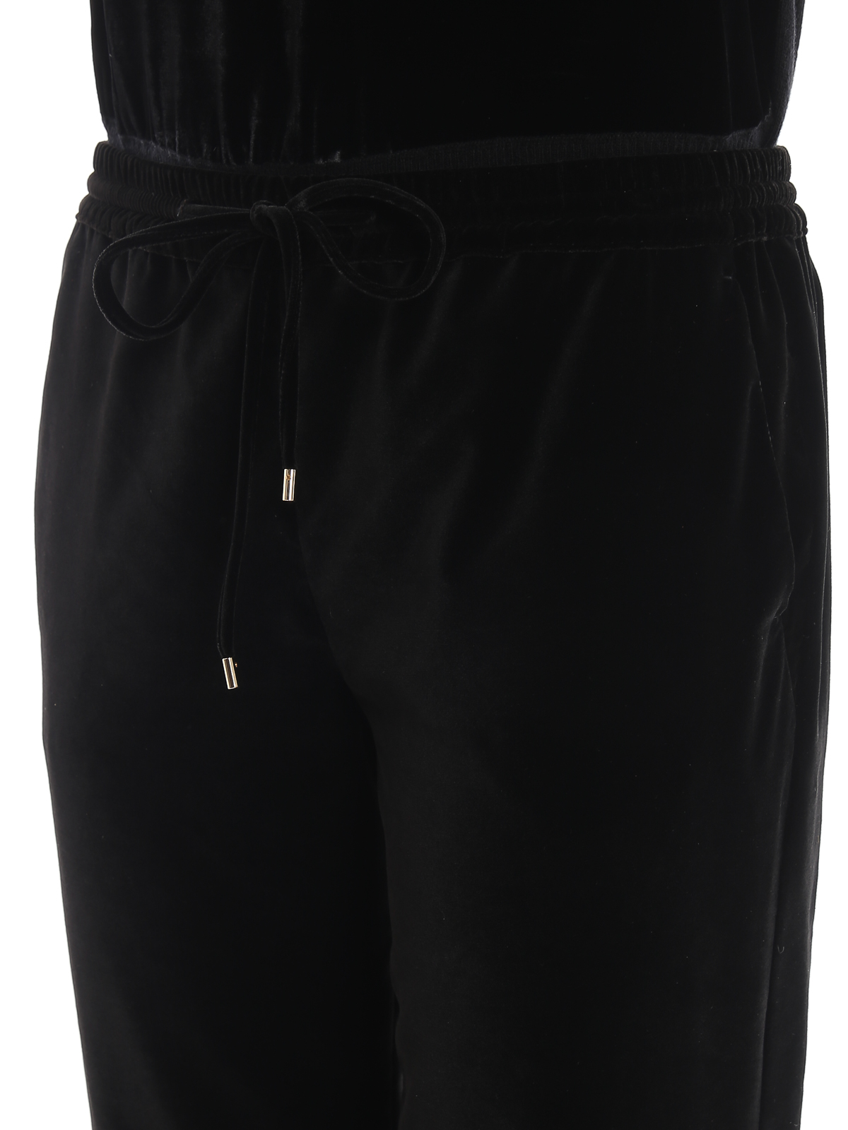 Max Mara Cles black chenille joggers - Black|613601939600001 display picture 1