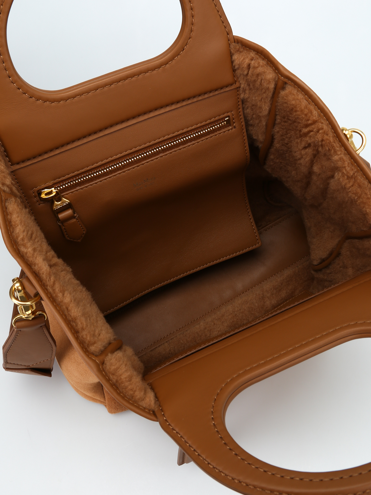 【レア】Max Mara CalfHair Suede leather tote レア】Max Mara CalfHair Suede leather tote