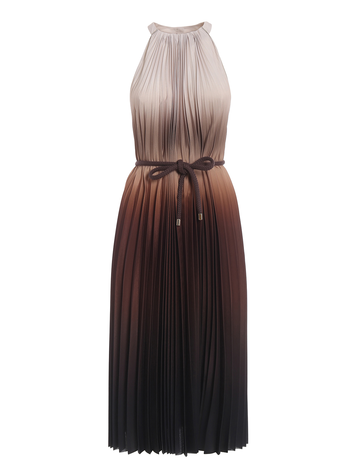 open lace back dress CAFTAN PLEATED DRESS MARA KAFTAN, hand made - MOMO NEW YORK