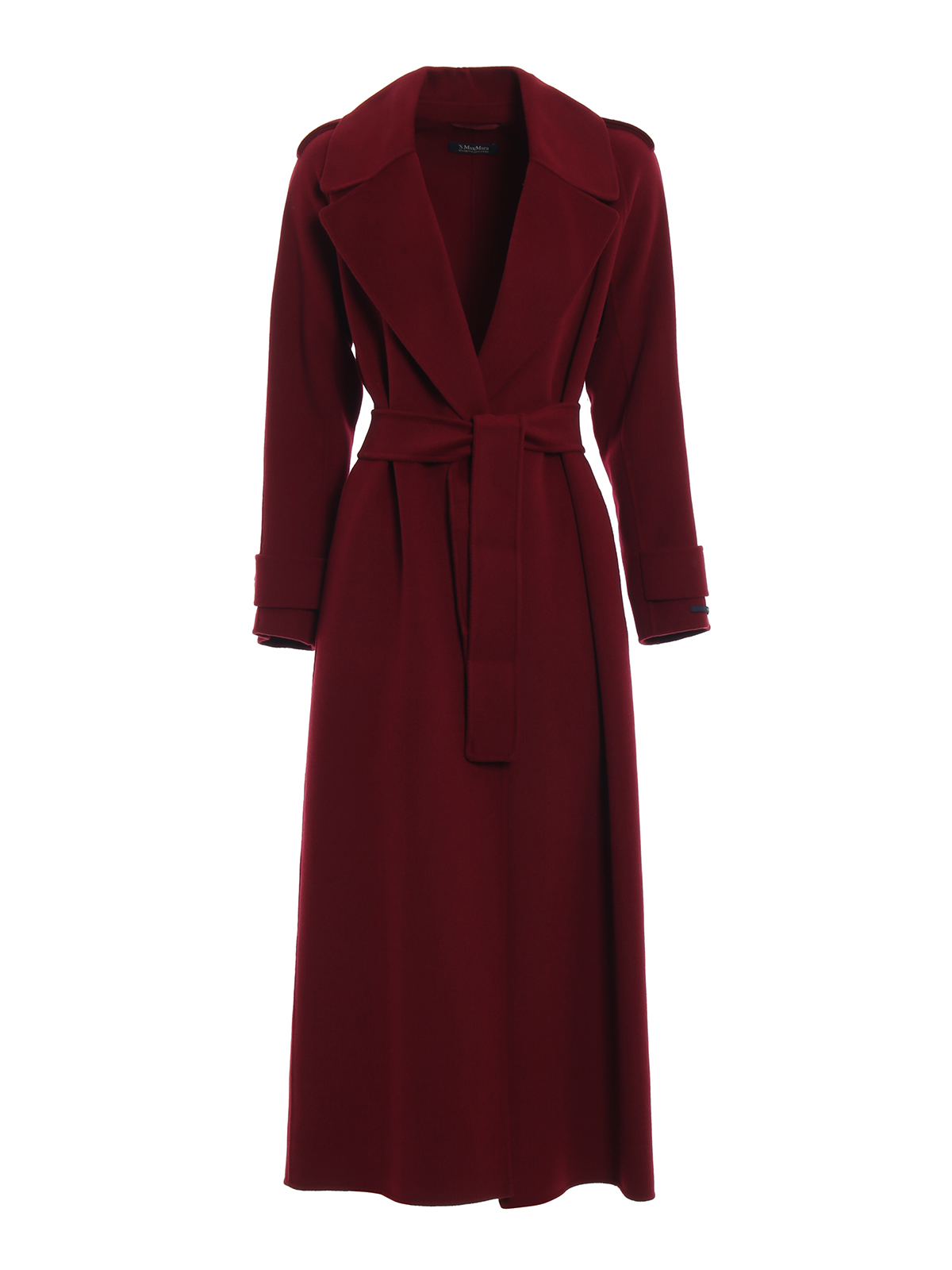 コート MAX MARA BURGUNDY CASHMERE AND WOOL CANNETI COAT Max Mara - CANNETI burgundy double-breasted coat made of