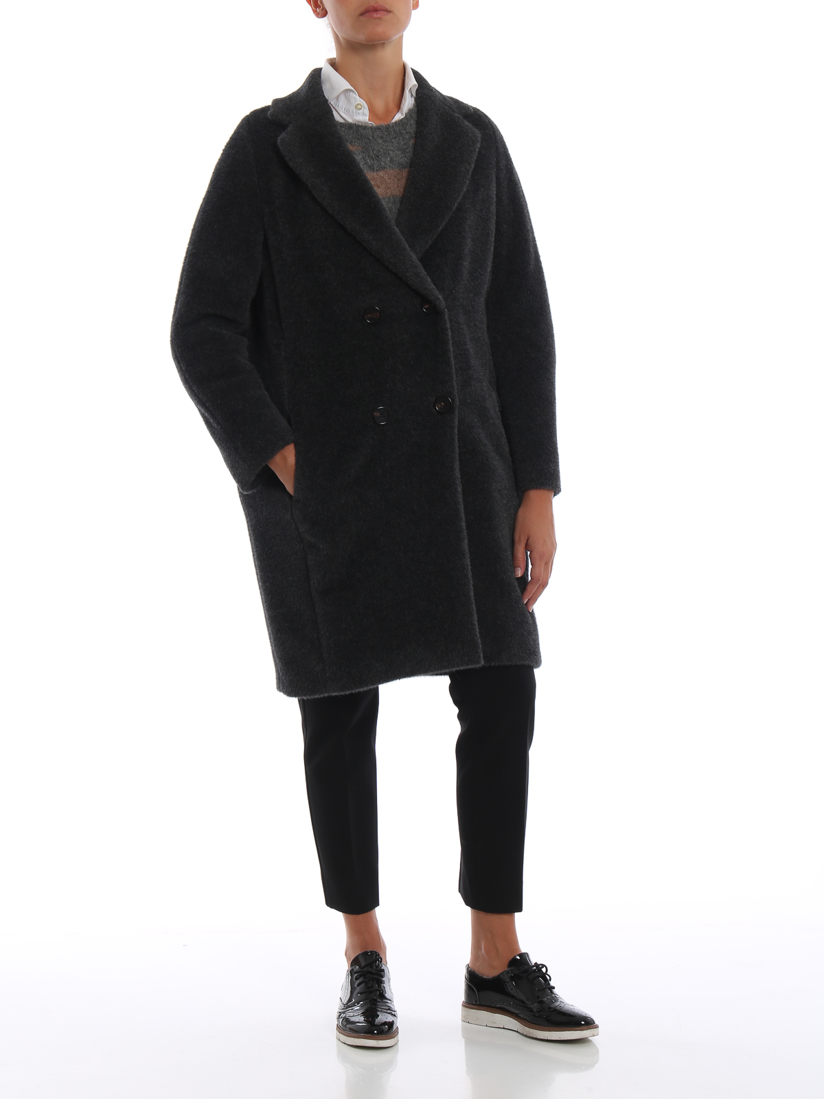 S max mara rose deals alpaca and wool coat