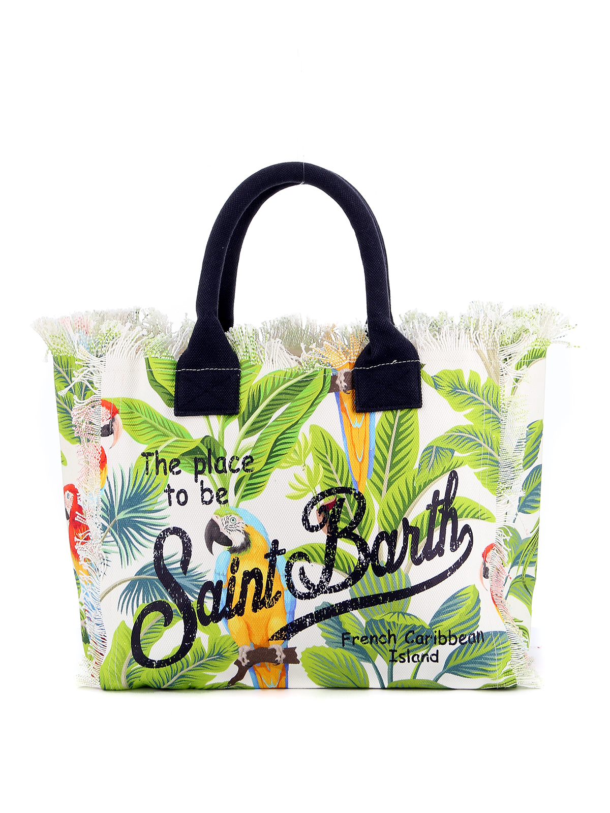 Vanity Macaw print beach bag
