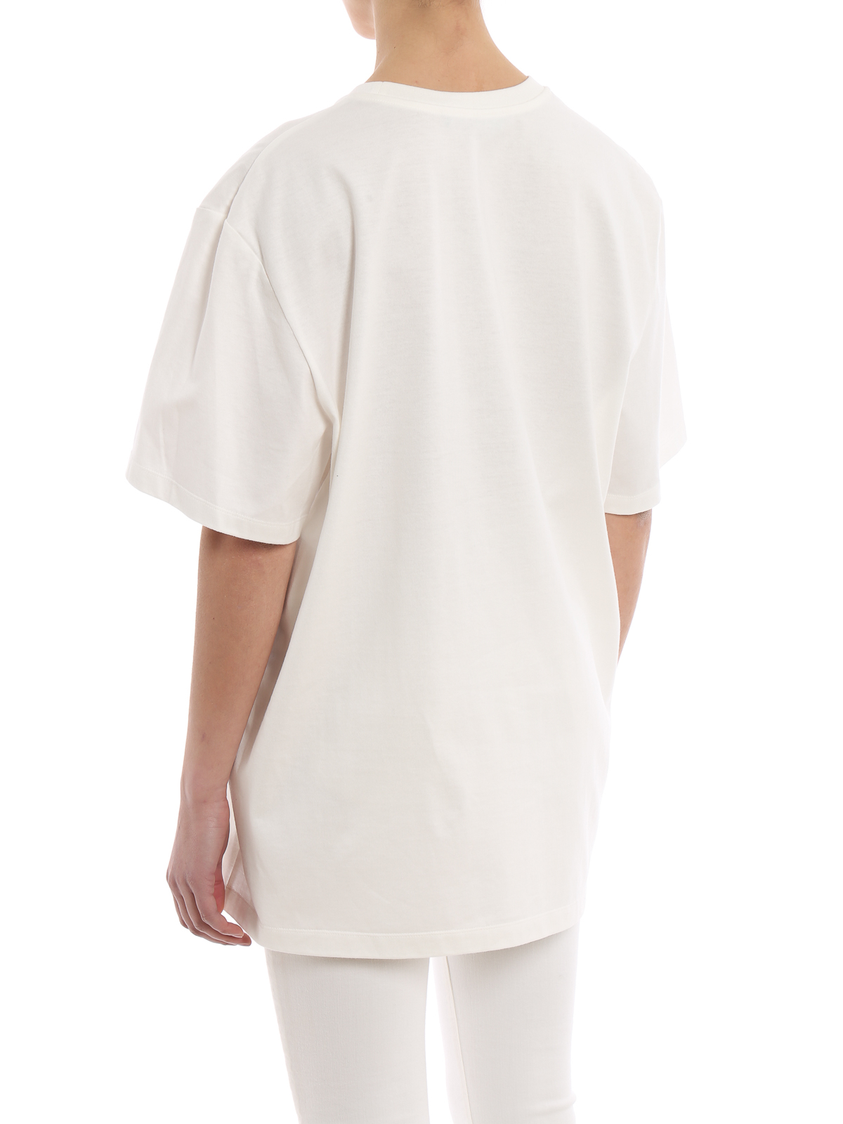 Mcm MCM print white T-shirt - White - Women | MHT8SMM10WI001