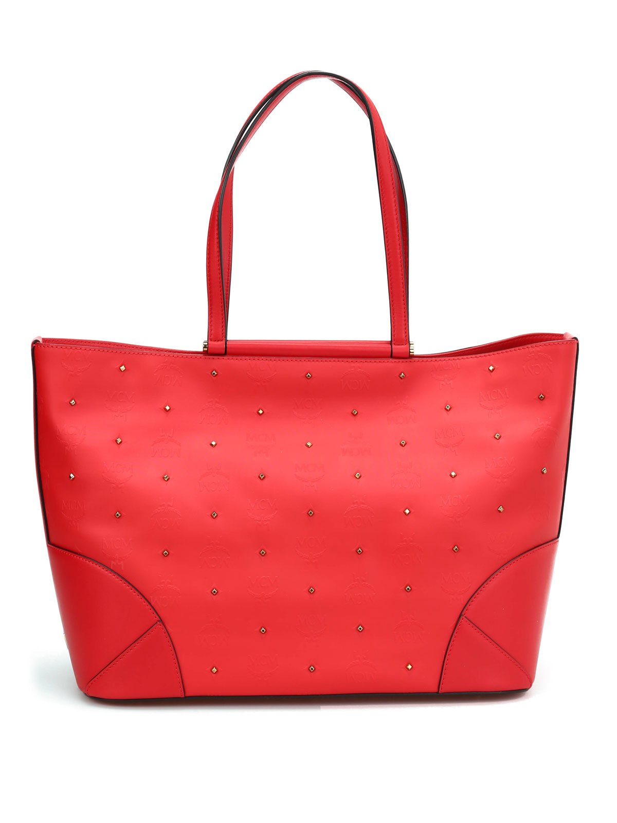 Mcm tote bag red sale