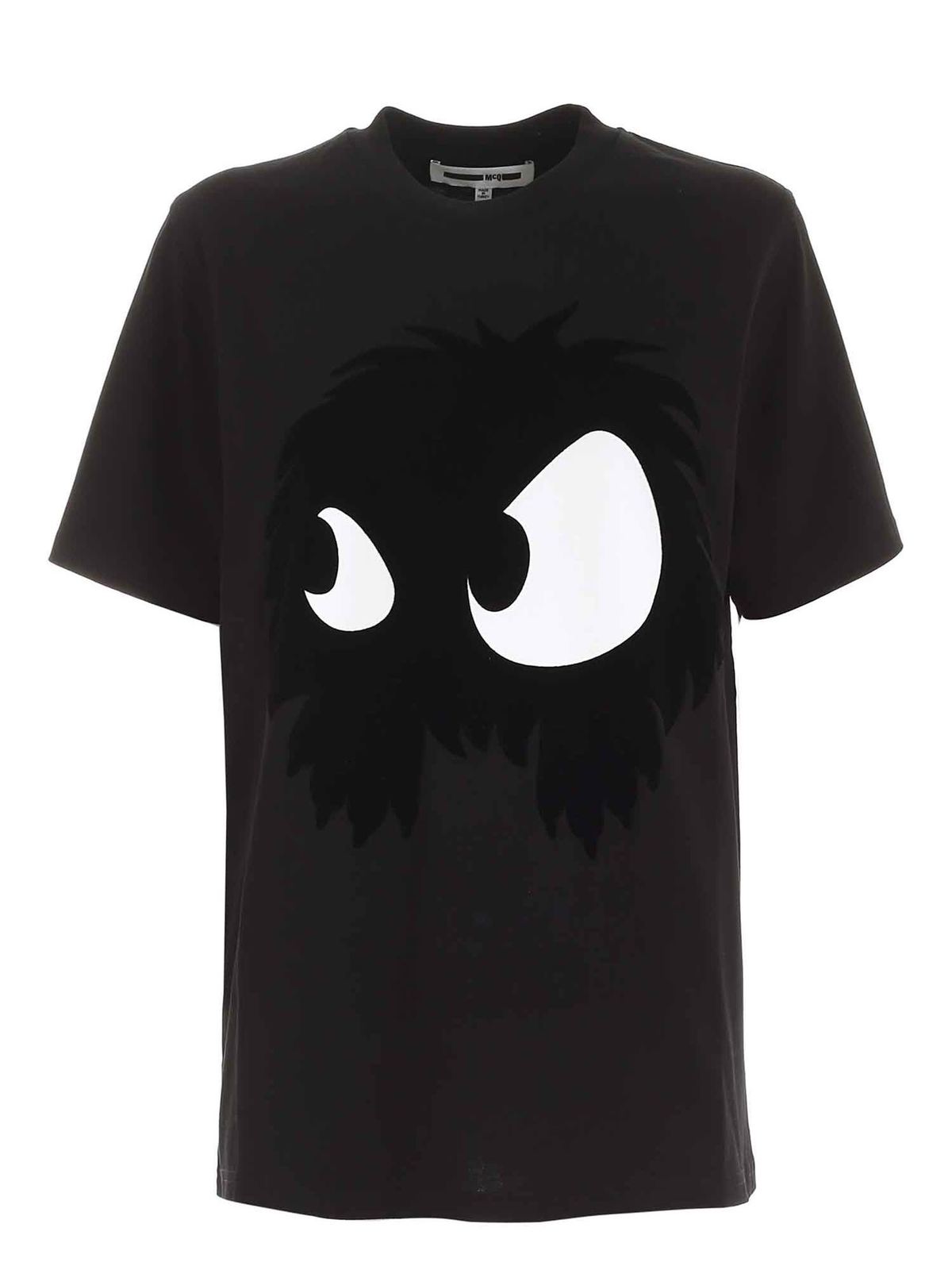 McQ Alexander Mcqueen Mad Chester Slouchy print T-shirt in black 