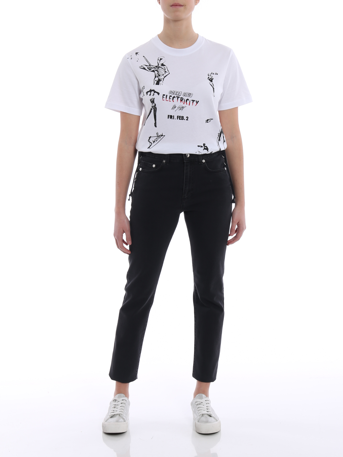 Mcq Cobra Club white T-shirt - White - Women|473705RKJ289000 Mcq Cobra Club white T-shirt - White - Women|473705RKJ289000