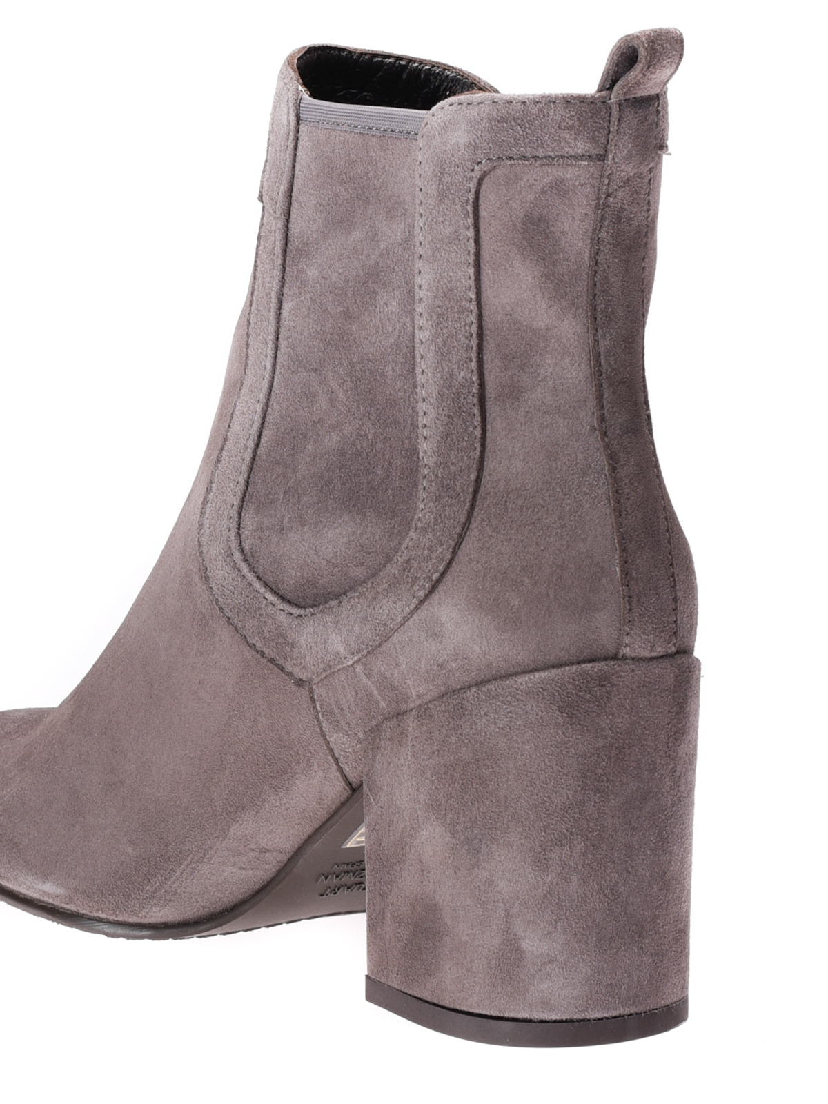 Stuart Weitzman Mediate pull on suede ankle boots Grey WL49716