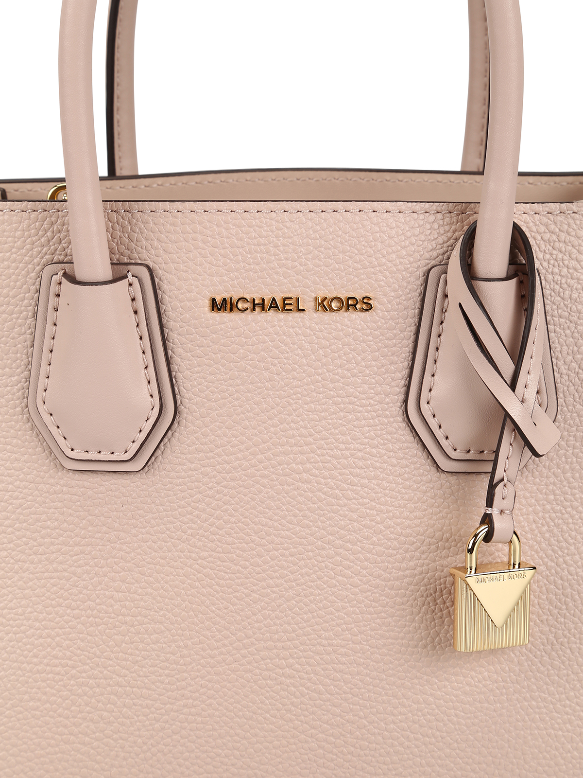 Cross body bags Michael Kors - Mercer M light pink leather bag