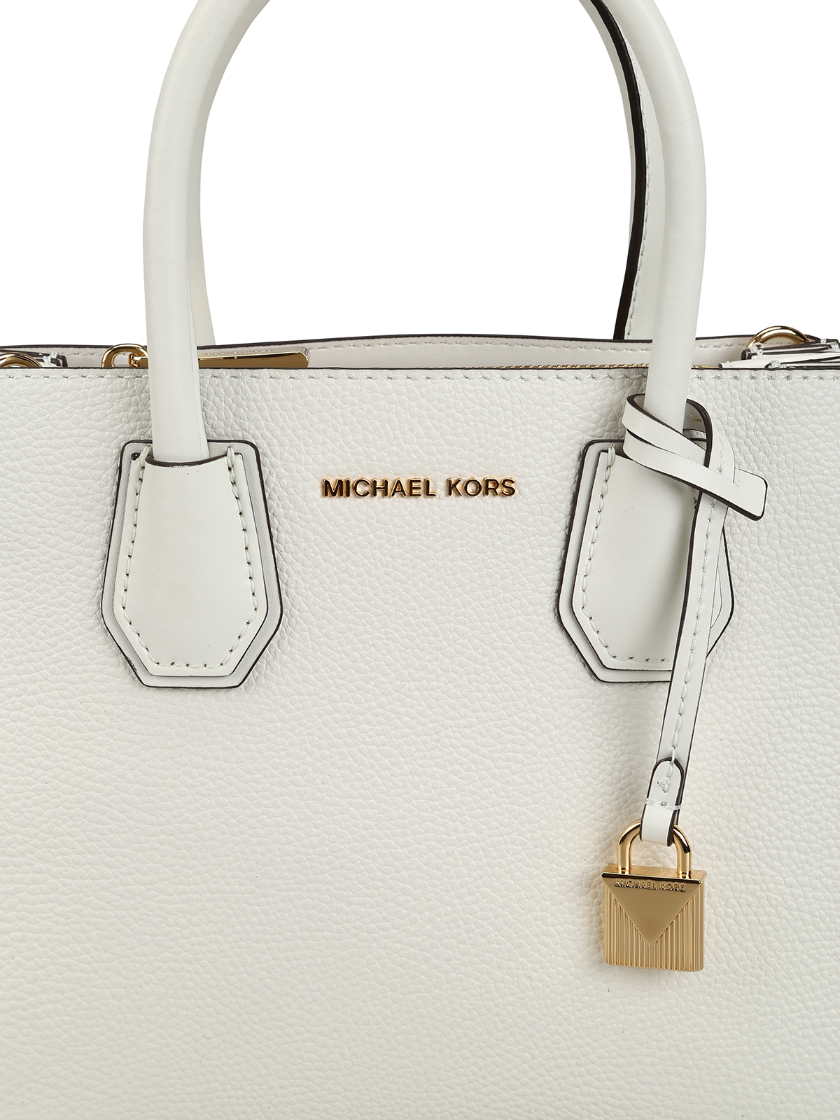 Cross body bags Michael Kors - Mercer M white leather bag - 30F8GM9M2T085