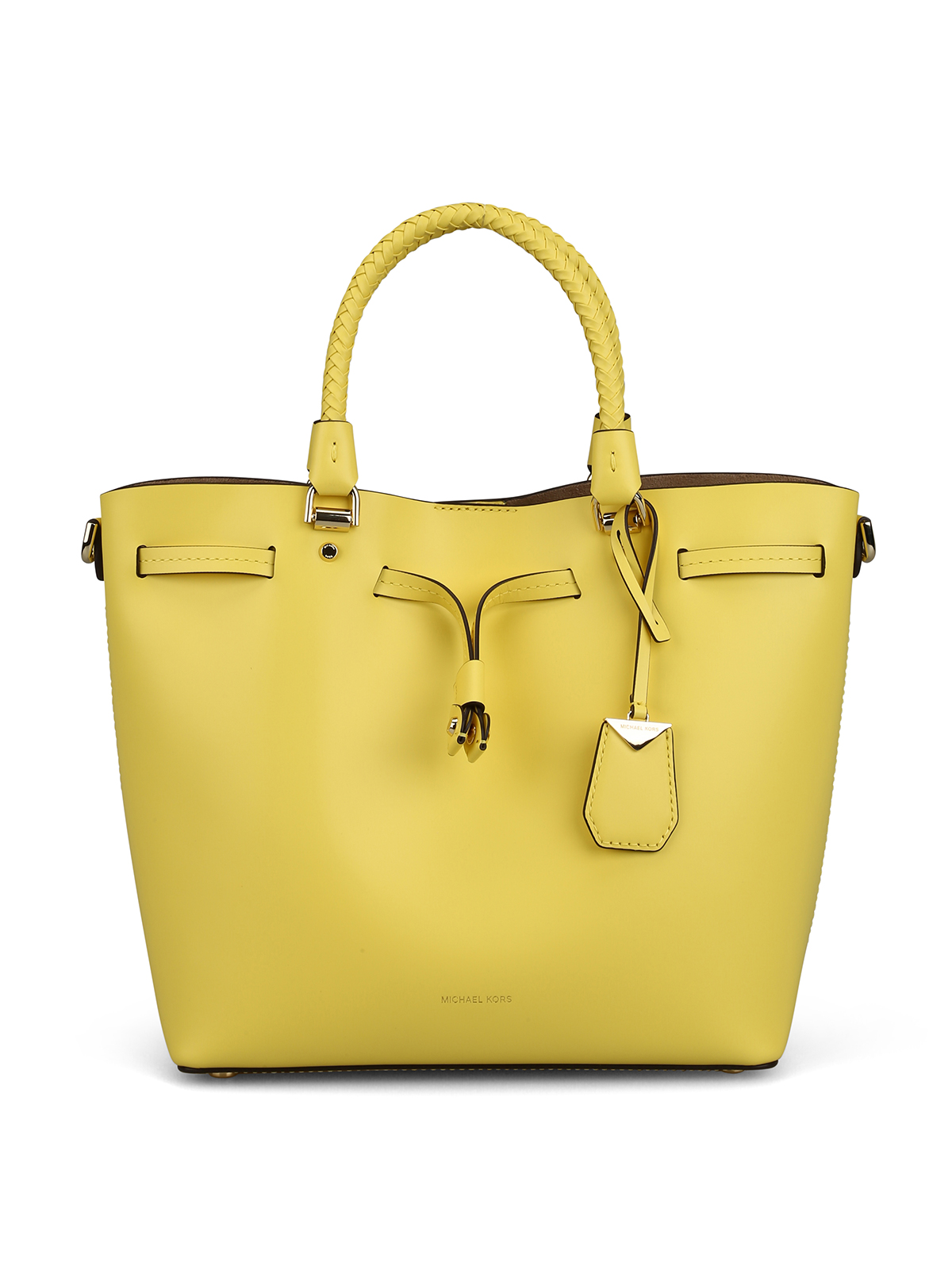 Bucket bags Michael Kors - Blakely yellow leather medium bucket