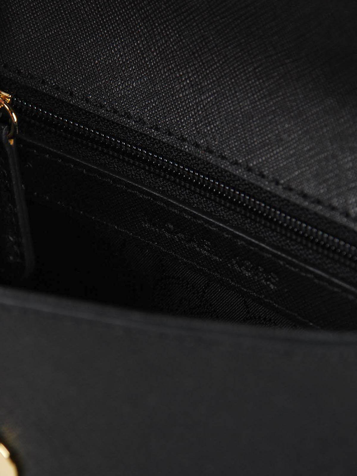 Michael Kors Ava Extra-Small Saffiano Leather Crossbody in Black (GHW)  (32F5GAVC1L) - USA Loveshoppe