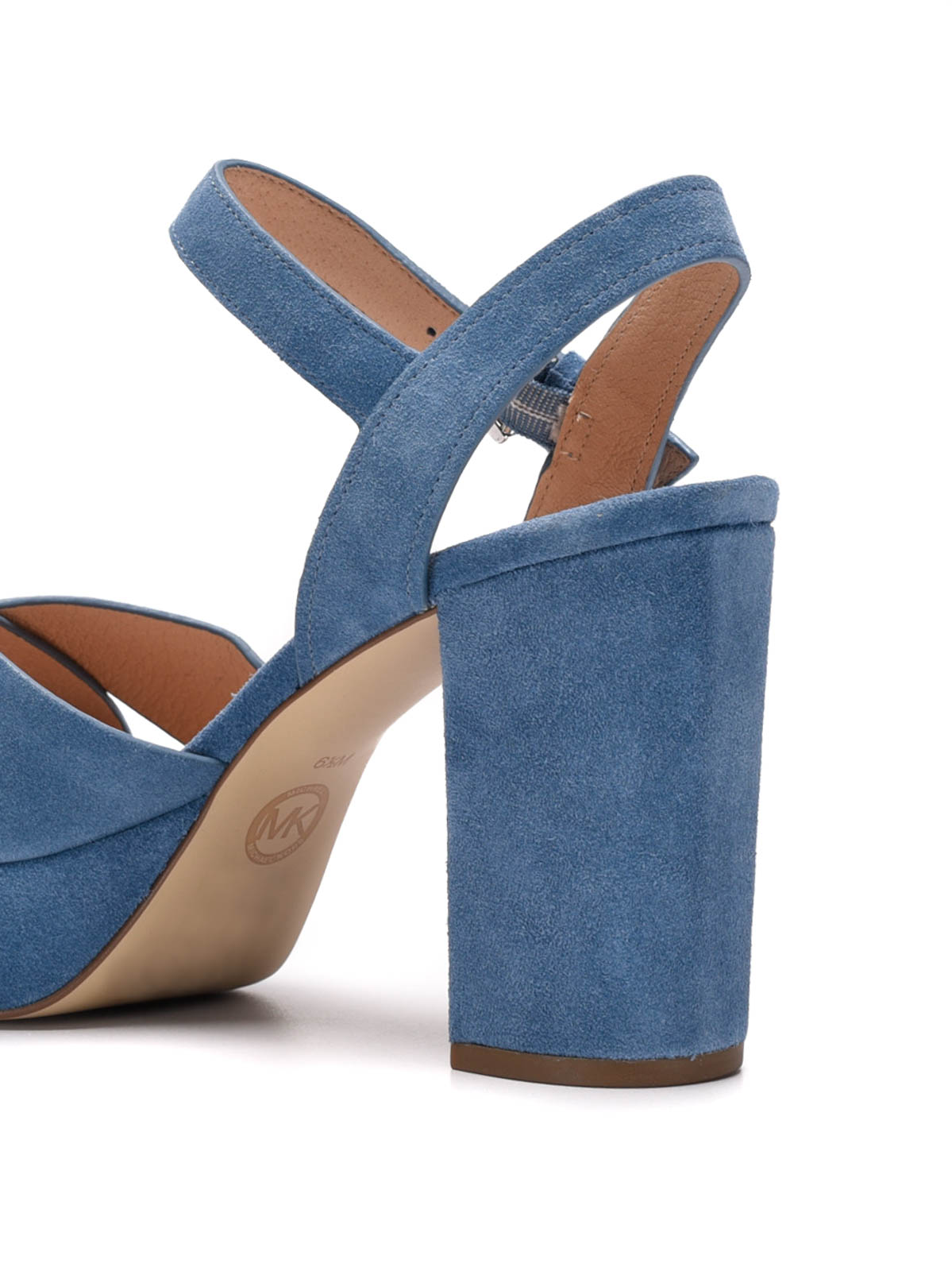 Women039s Shoes Michael Kors Divia Platform Heels Sandal Suede BLACK  Size 7  eBay