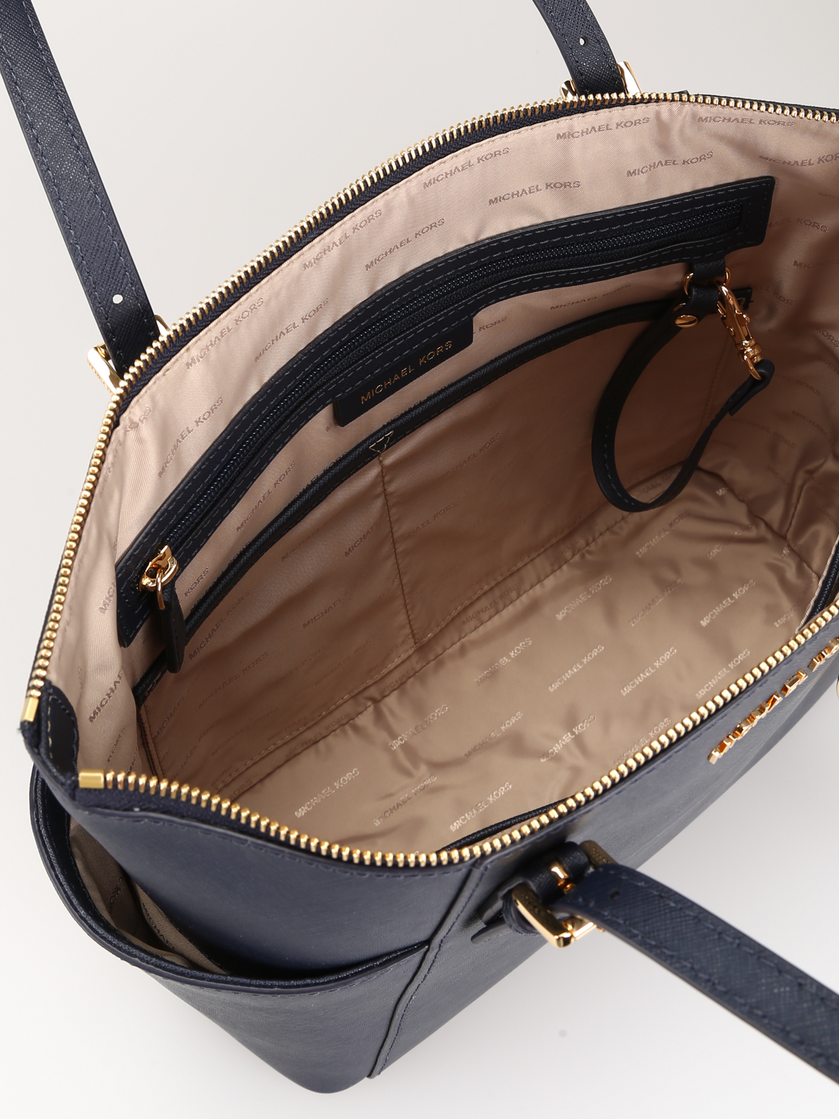 Totes bags Michael Kors - Jet Set top zip saffiano leather tote -  30F2GTTT8L414