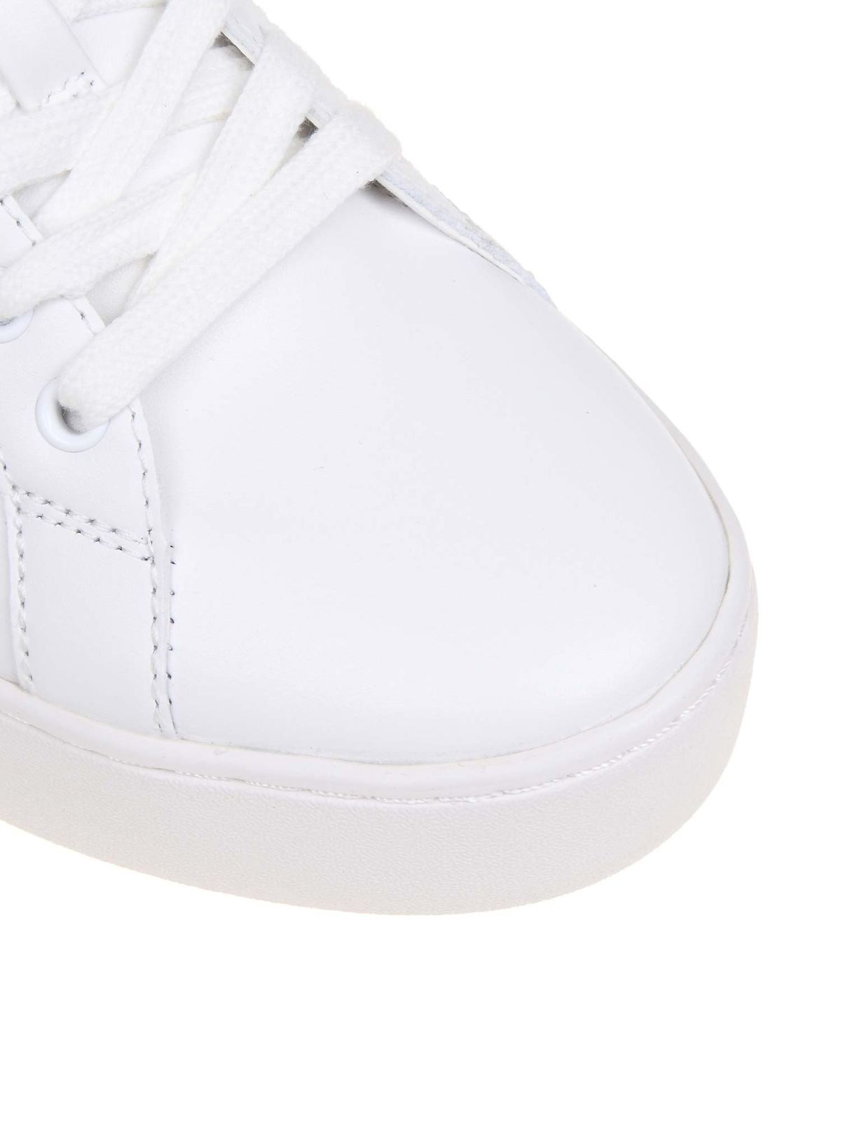 Mindy faux fur and leather clearance sneaker