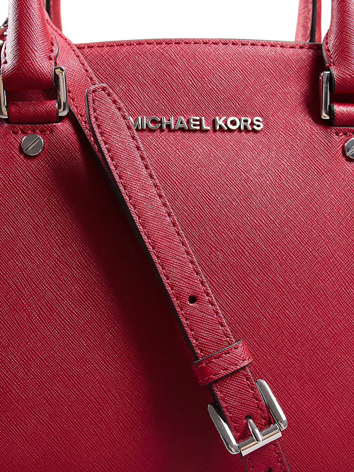 michael kors selma saffiano leather flap crossbody bag from