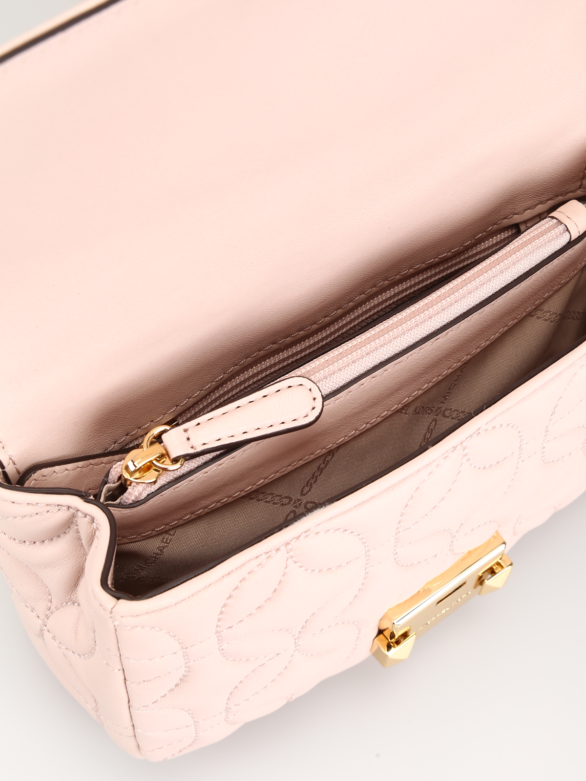 Shoulder bags Michael Kors - Sloan soft pink matelassé leather small bag -  30H8GSLL1T187